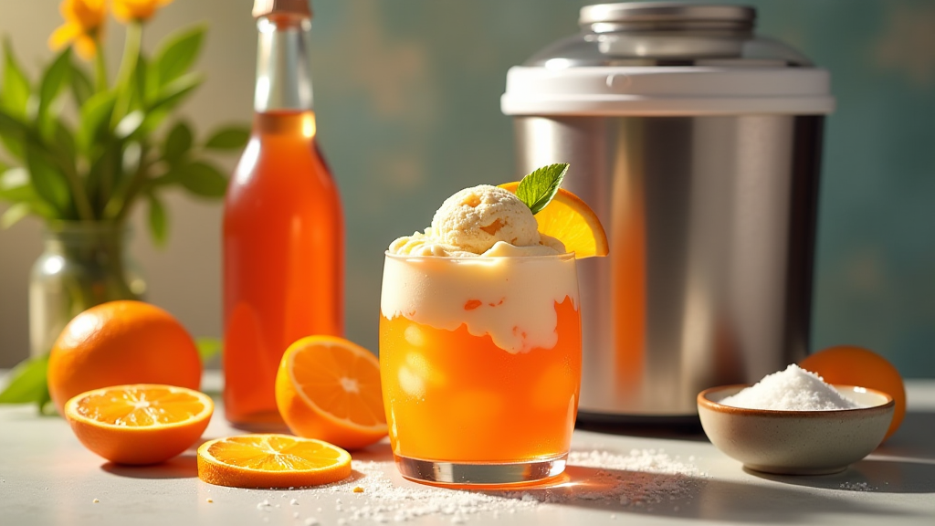 Rezept: Aperol Spritz Eis selber machen