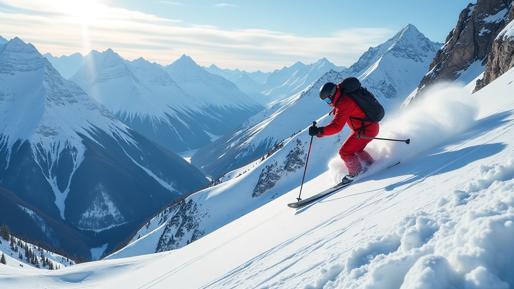 Langer Zug: Diese steile Piste verzeiht keine Fahrfehler