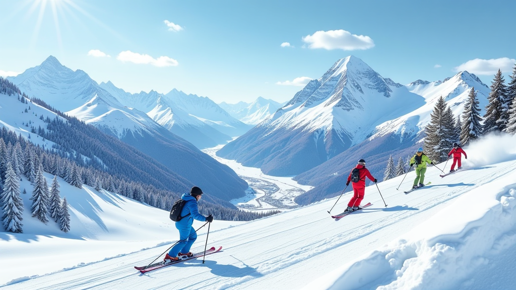 Geöffnete Skigebiete zum Skifahren an Ostern