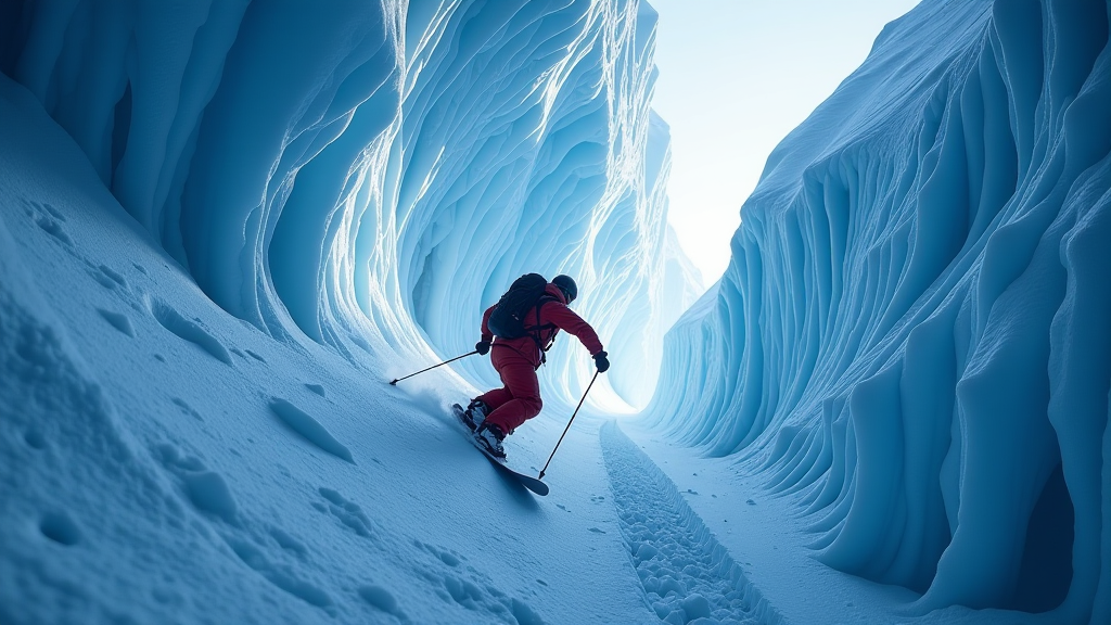 Snowboarder stürzt in Gletscherspalte am Hintertuxer Gletscher