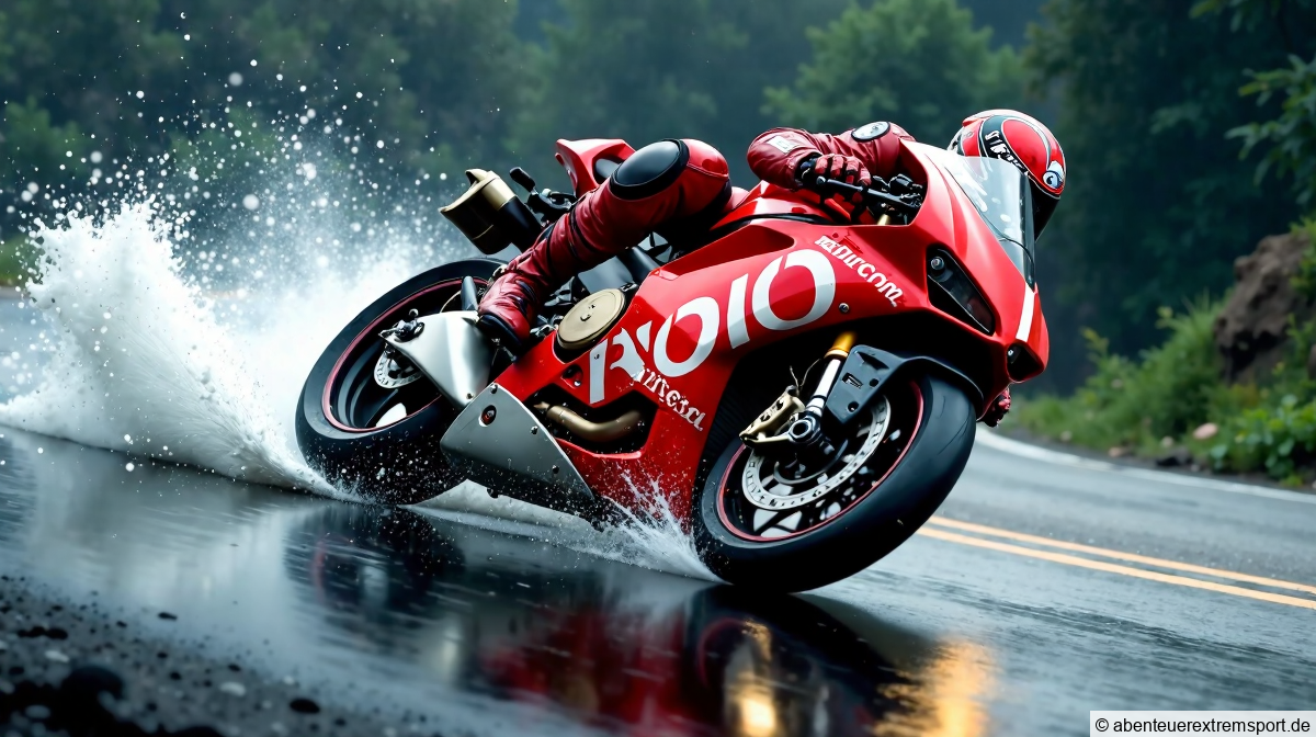 Fabio Di Giannantonio im Duell mit Marc Marquez und der Ducati im Regen Fabio Di Giannantonio im Duell mit Marc Marquez und der Ducati im Regen